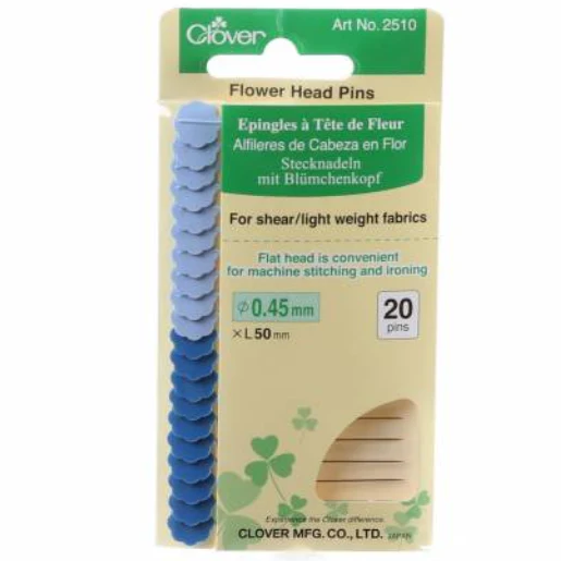 Flower Head Pins - Fine, 0.45mm