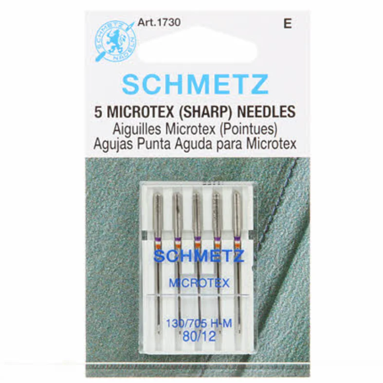 Schmetz Microtex (Sharp) Needles - 80/12