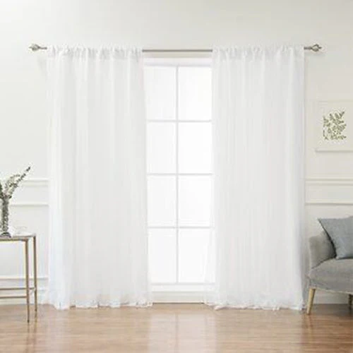 Sheer Voile Chiffon Curtain - 110 W x 90 L