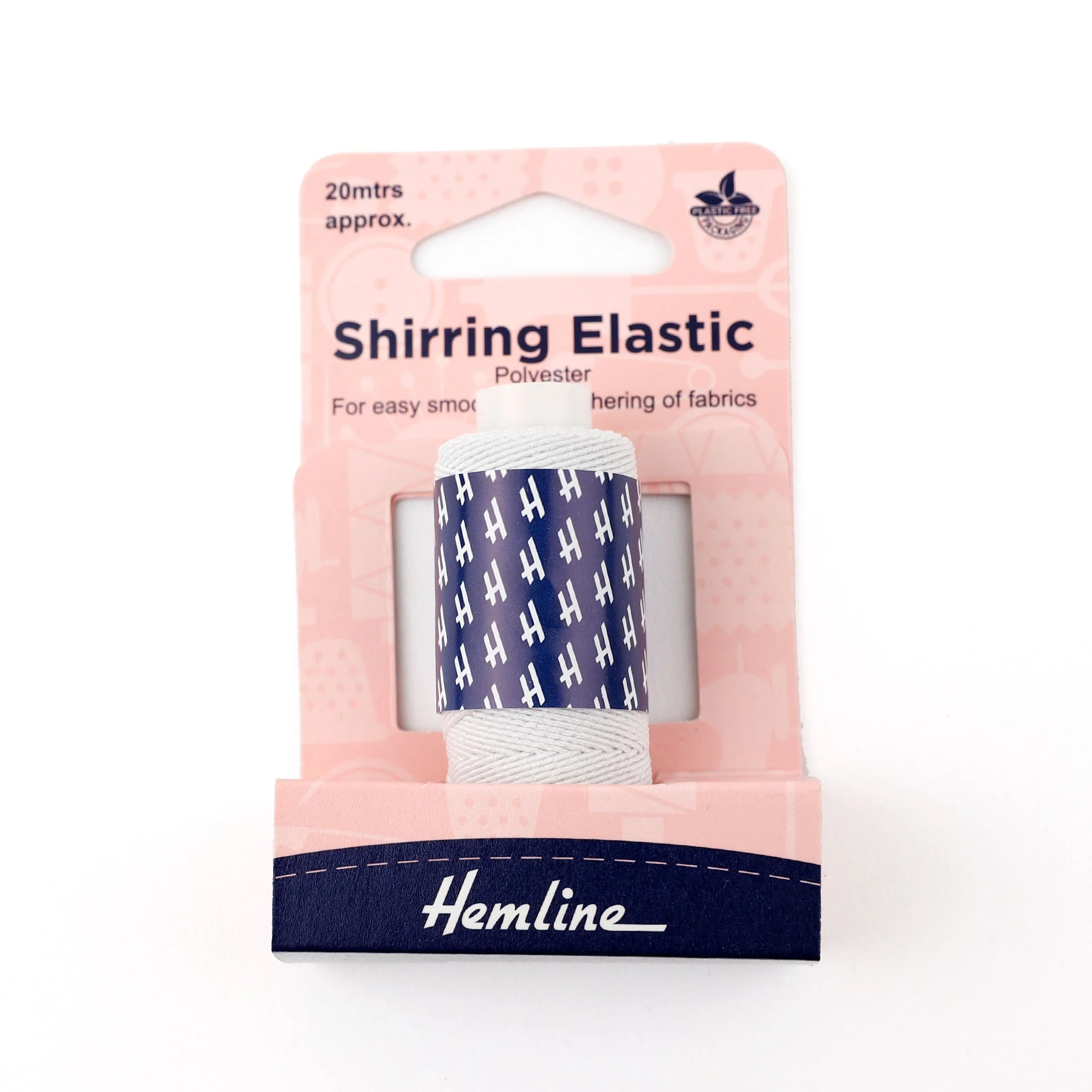 Elastic Shirring 20m - White