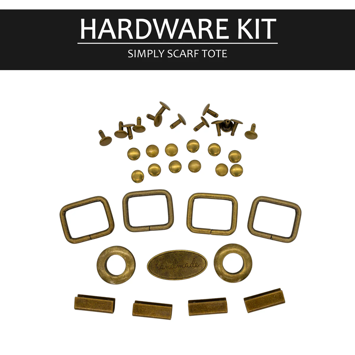 Hardware Kit for the Simply Scarf Tote