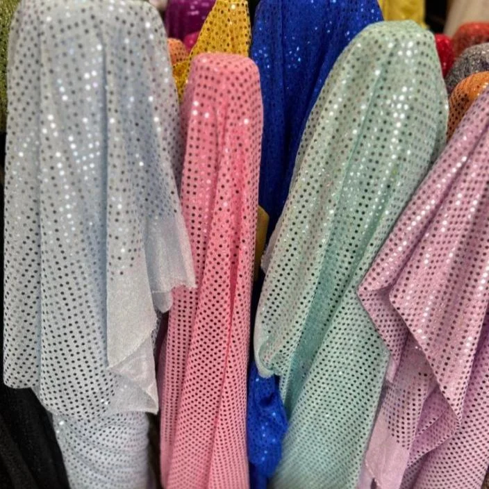 Small Dot Confetti Sequin Fabric - 45" Wide - Sold by The Yard