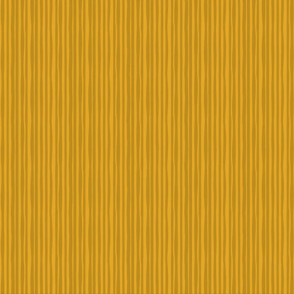 Joyful June: Stripe in Ochre Canvas