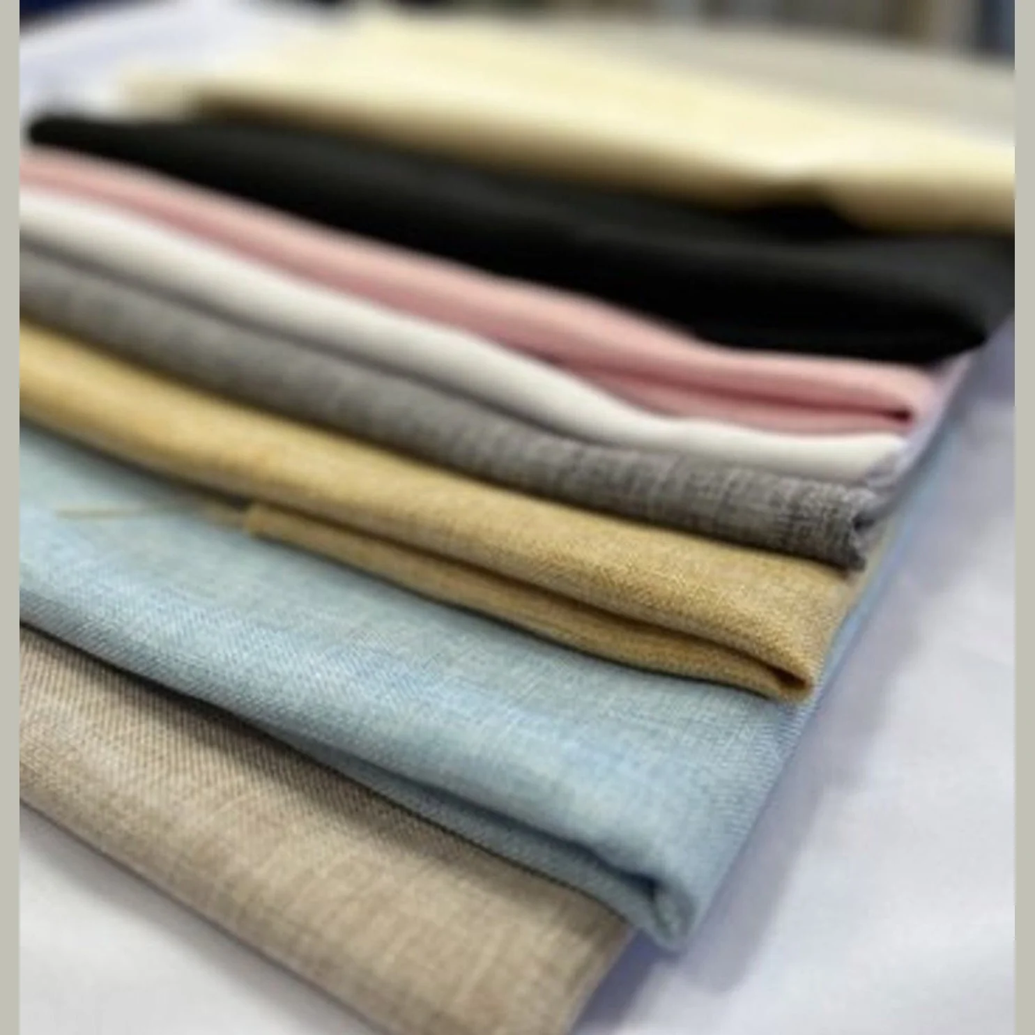 Vintage Linen Two Tone Faux Burlap Texture Tablecloth