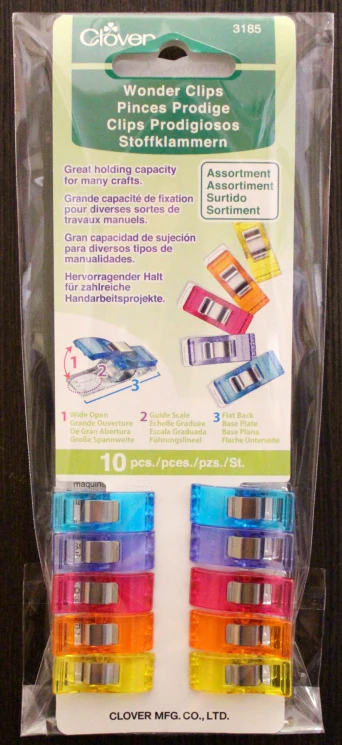 Wonder Clips-Asst. Colors 10pk