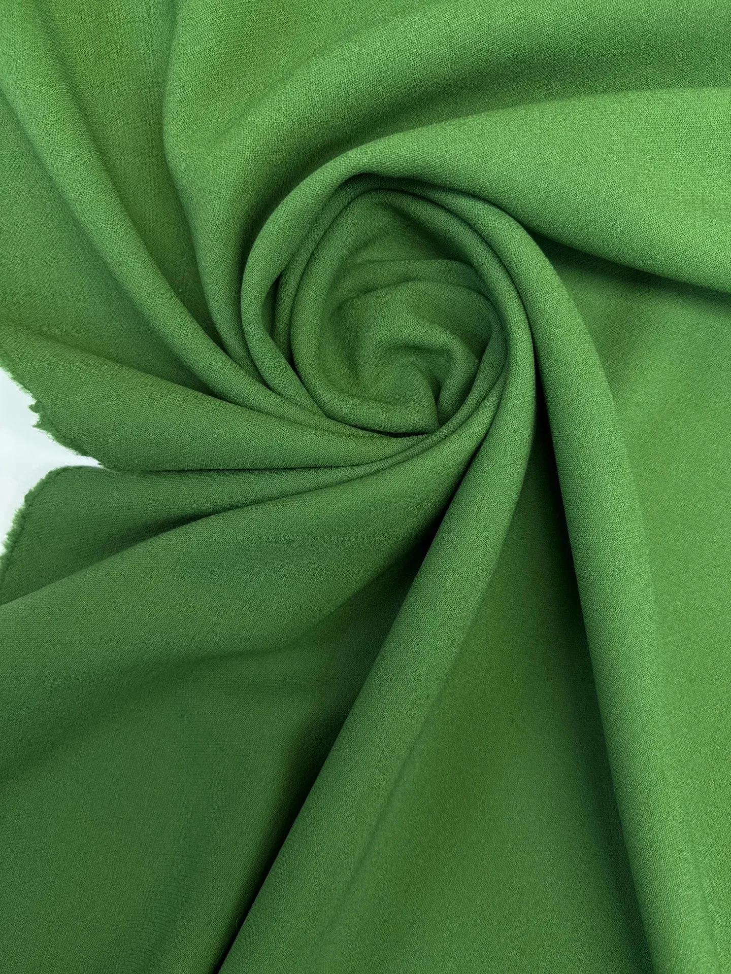 Wool Twill - Double-Weave in Grass Green