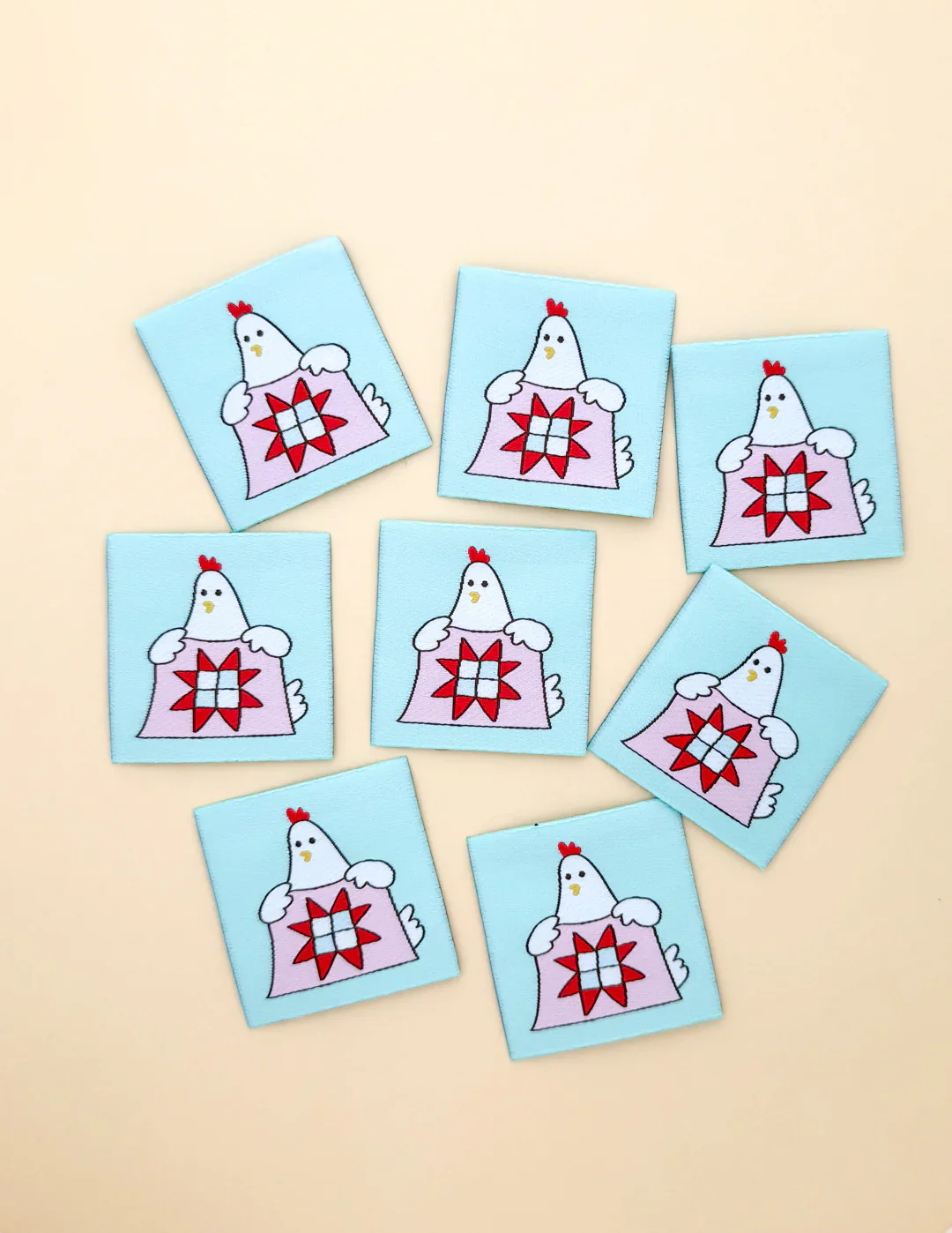 Hen Woven Labels