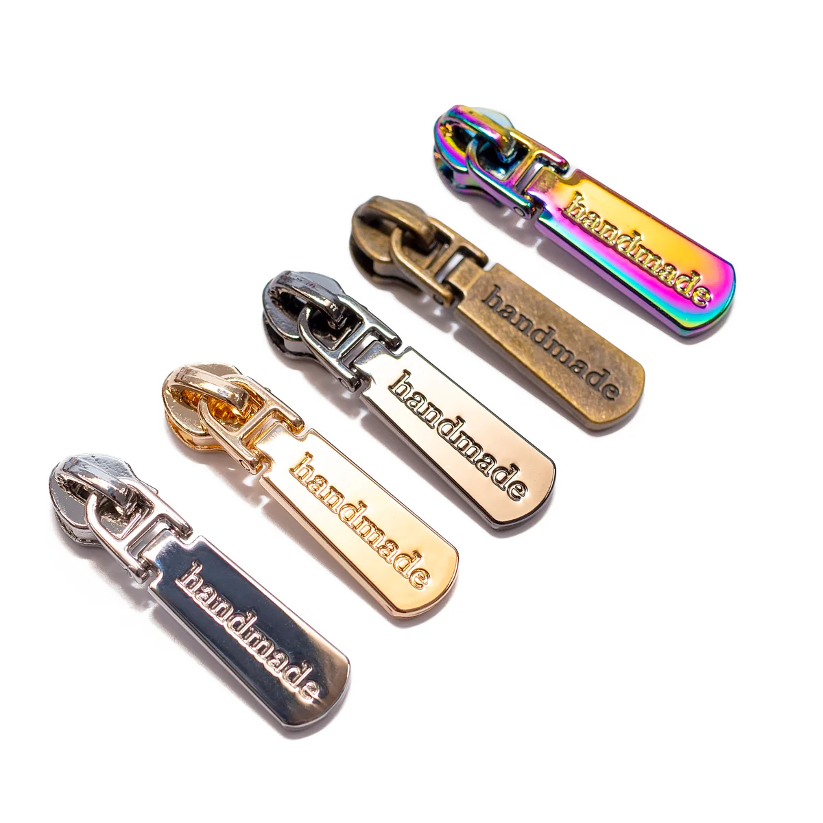 #5 Zipper Pulls - Handmade - Set of 4