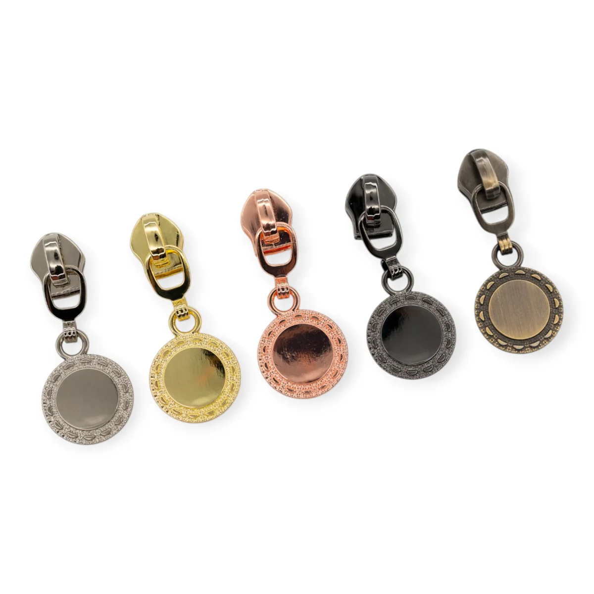 #3 Zipper Pulls - Circle- Set of 4