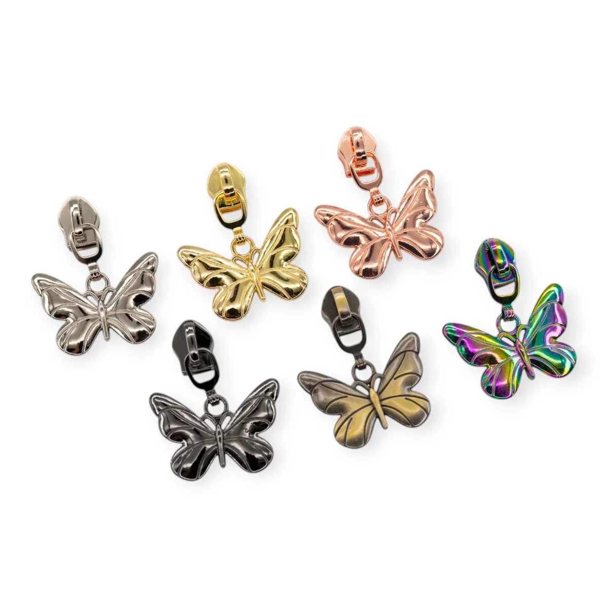 #5 Zipper Pulls - Butterfly - Set of 4