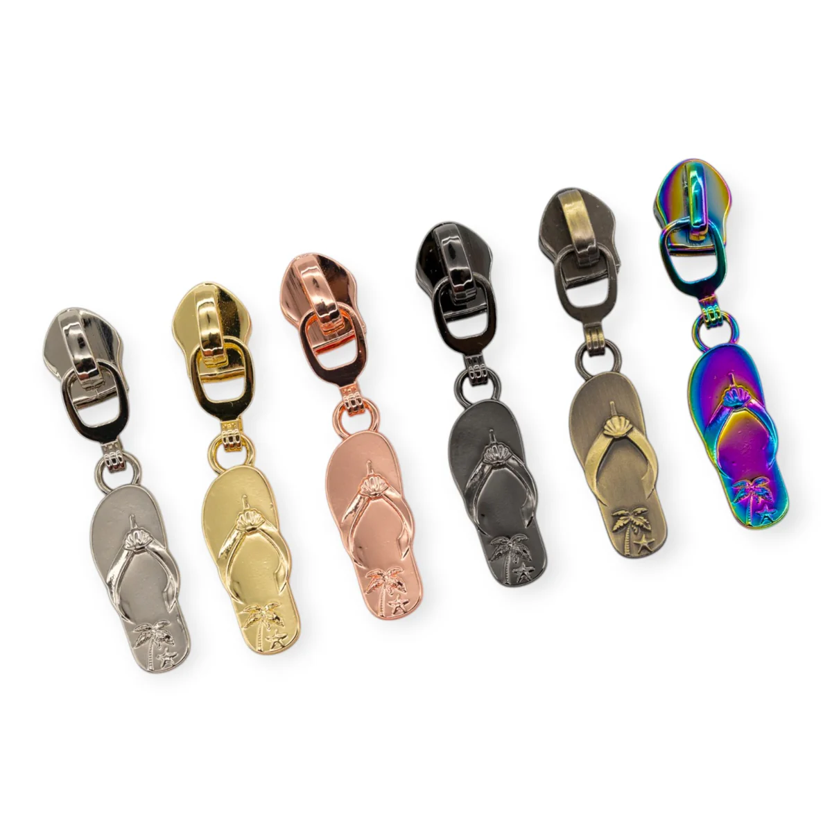 #5 Zipper Pulls - Flip-Flop - Set of 4
