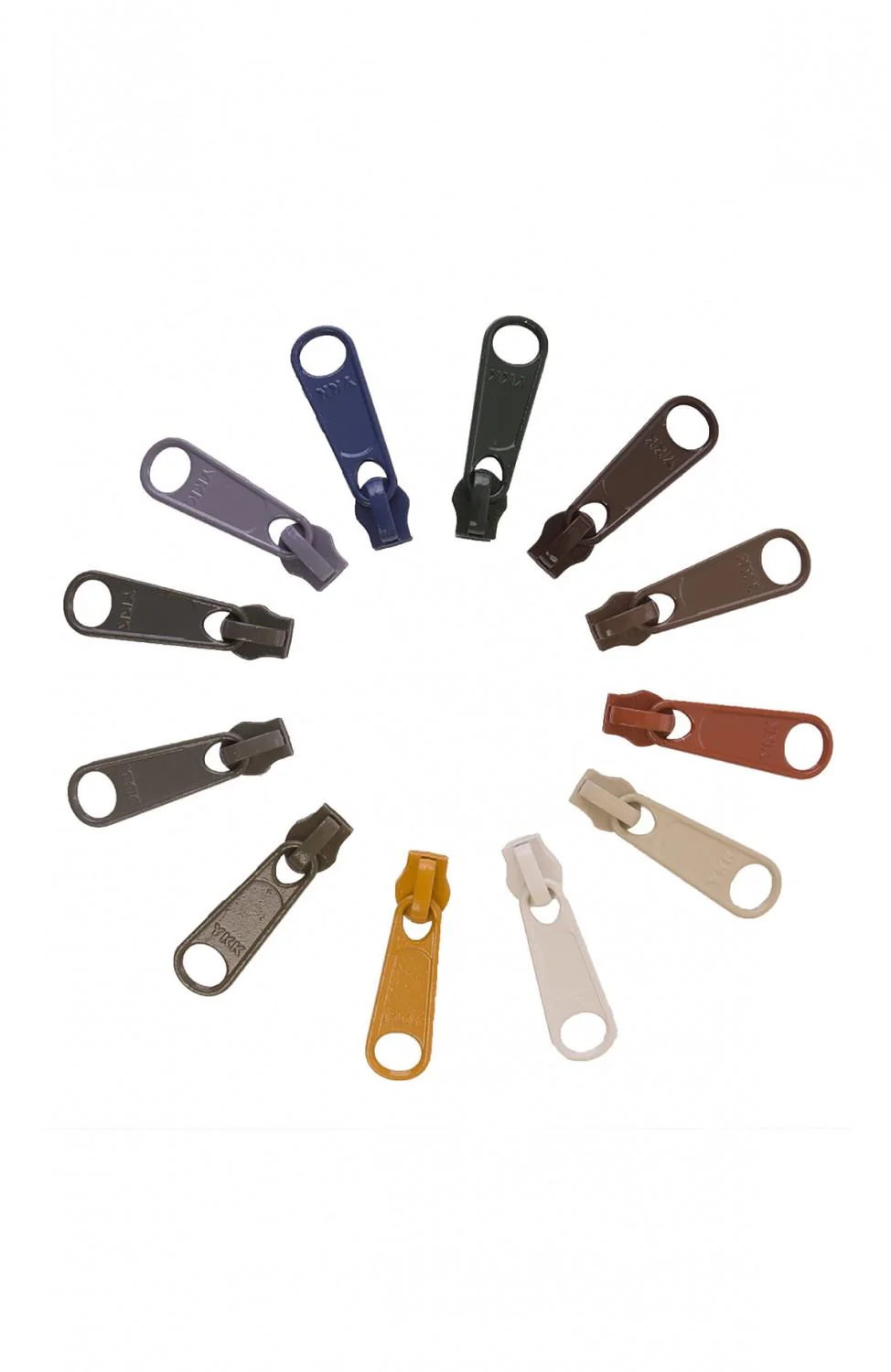 Zipper Pull Set - NEUTRALS - 12 #4.5 pulls