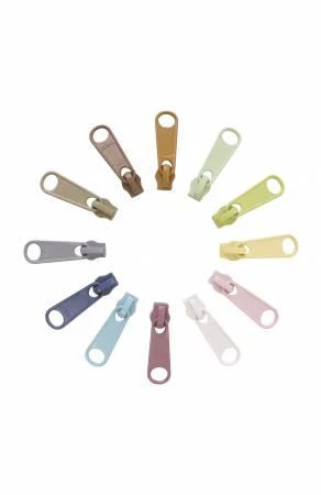 Zipper Pull Set 12pc #4.5-Lights ZIPULL-LTS12