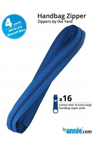 Zippers by The Yard-Blastoff Blue