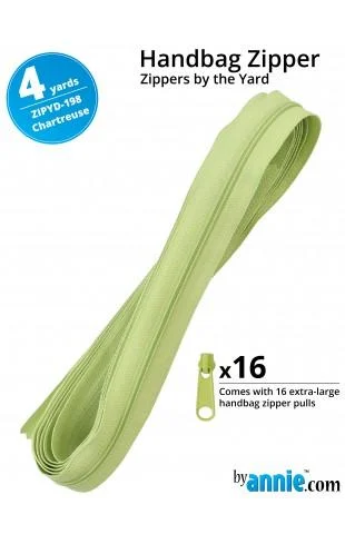 Zippers by The Yard-Chartreuse