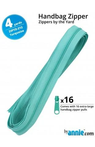 Zippers by The Yard-Turquoise