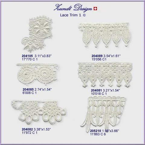 Lace Trim Set 1 by Zundt Designs