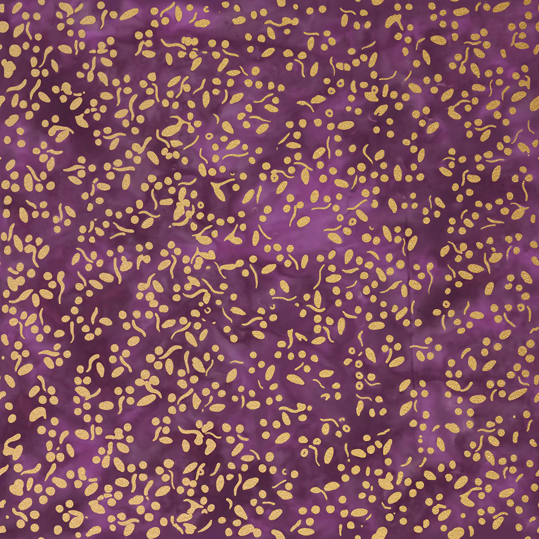 Amethyst Leaves – 100% Quilting Cotton Fabric by the Yard
