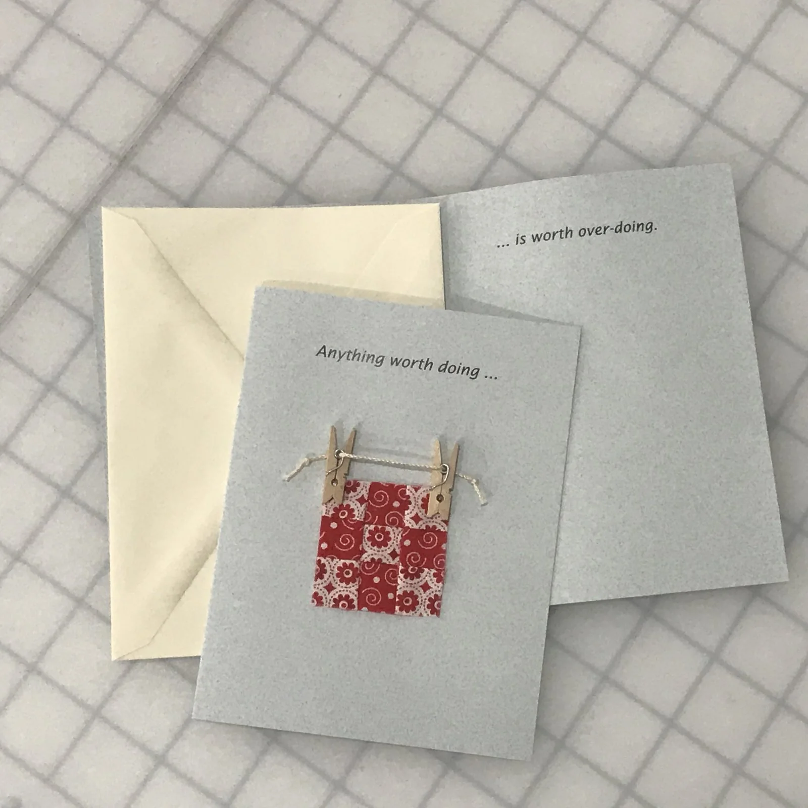 Note Card - Anything worth doing....