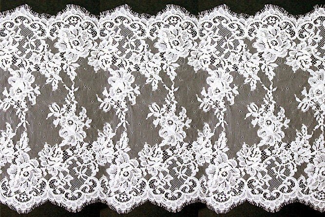 14" Ivory Alençon Galloon Lace