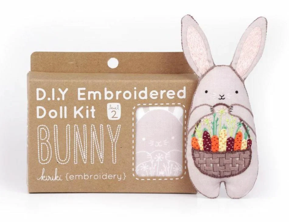 Bunny Embroidered Doll Kit