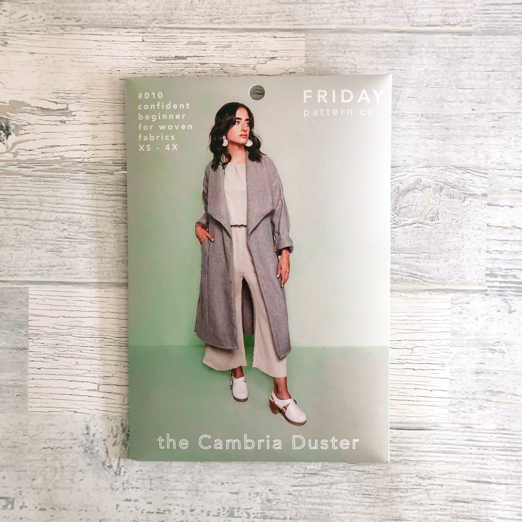 Cambria Duster Sewing Pattern by Friday Pattern Company