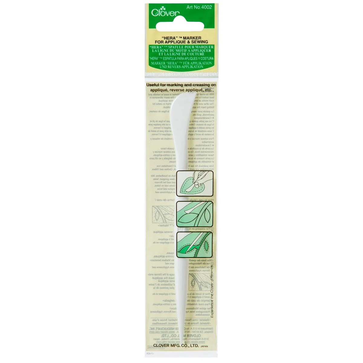 Clover Hera Marker For Applique and Sewing