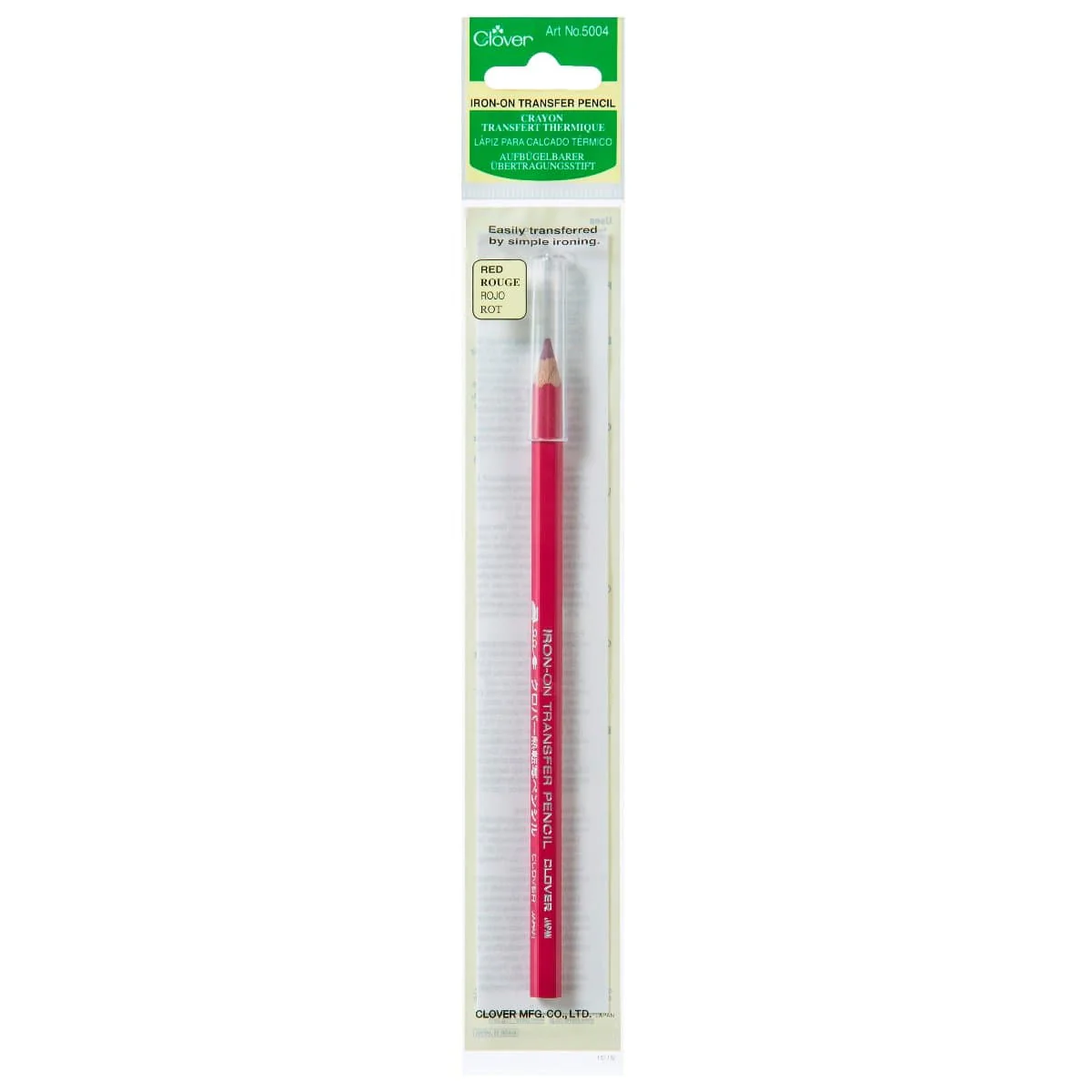 Clover Iron-On Transfer Pencil Red