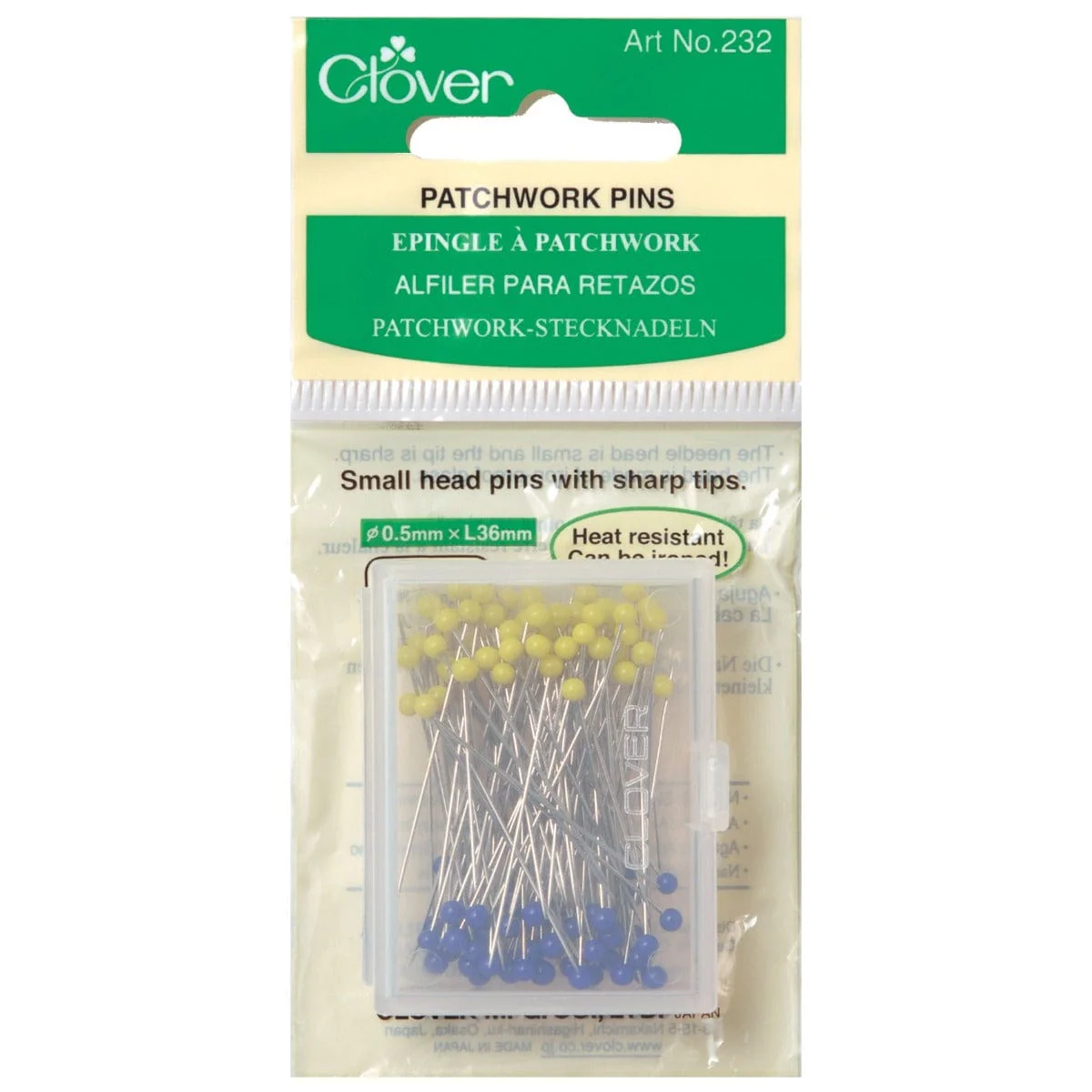 Clover Patchwork Pins: 100 Pieces