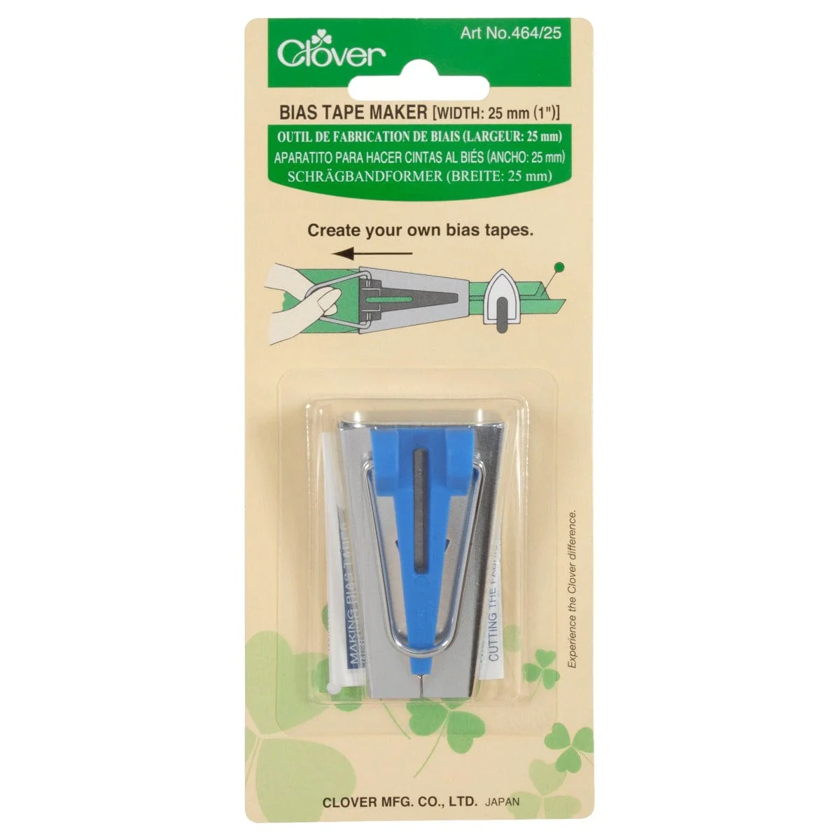 Clover Bias Tape Maker: 25mm / 1 Inch