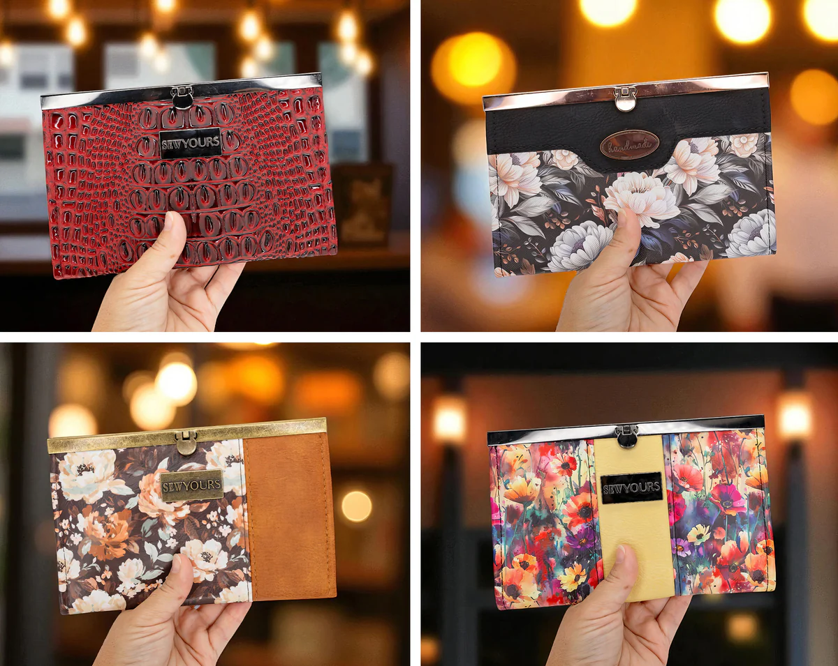 Sewing Pattern with video | Compact Clutch Wallet