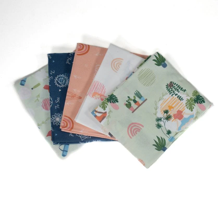 Yoga Wellness Fat Quarter Pack 5 Piece