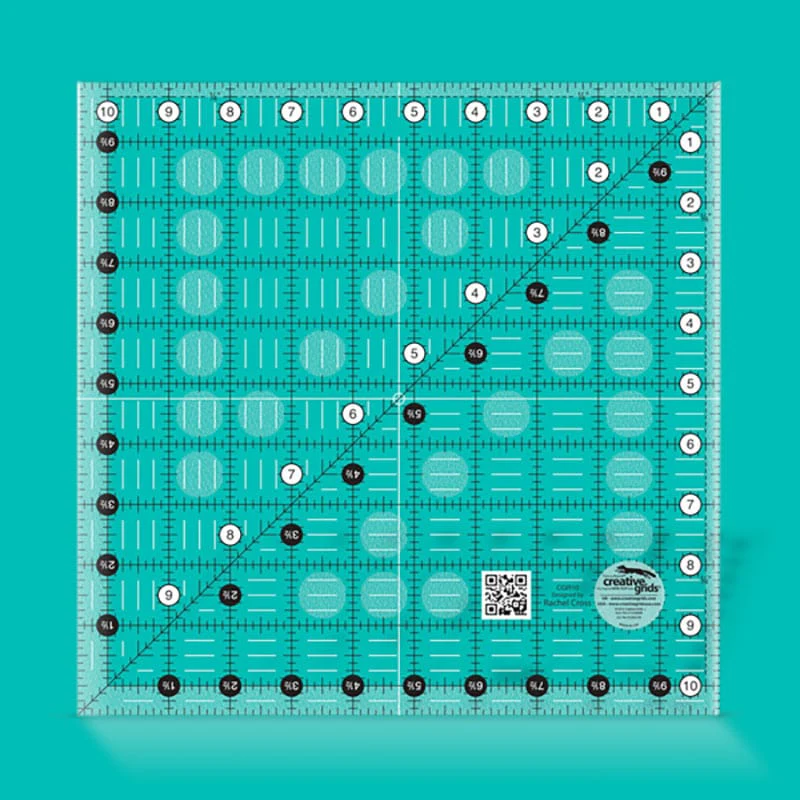 Creative Grids Non Slip: 10½" x 10½" Square Quilt Ruler