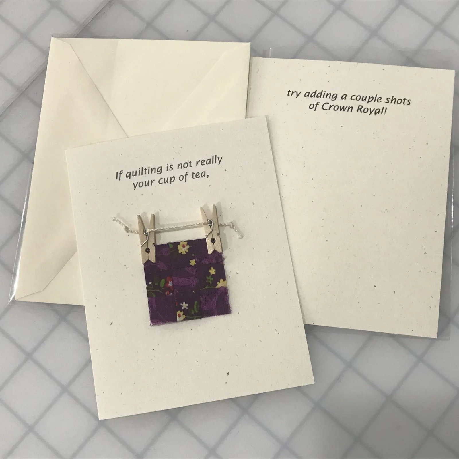 Note Card - If quilting is not really your cup of tea....