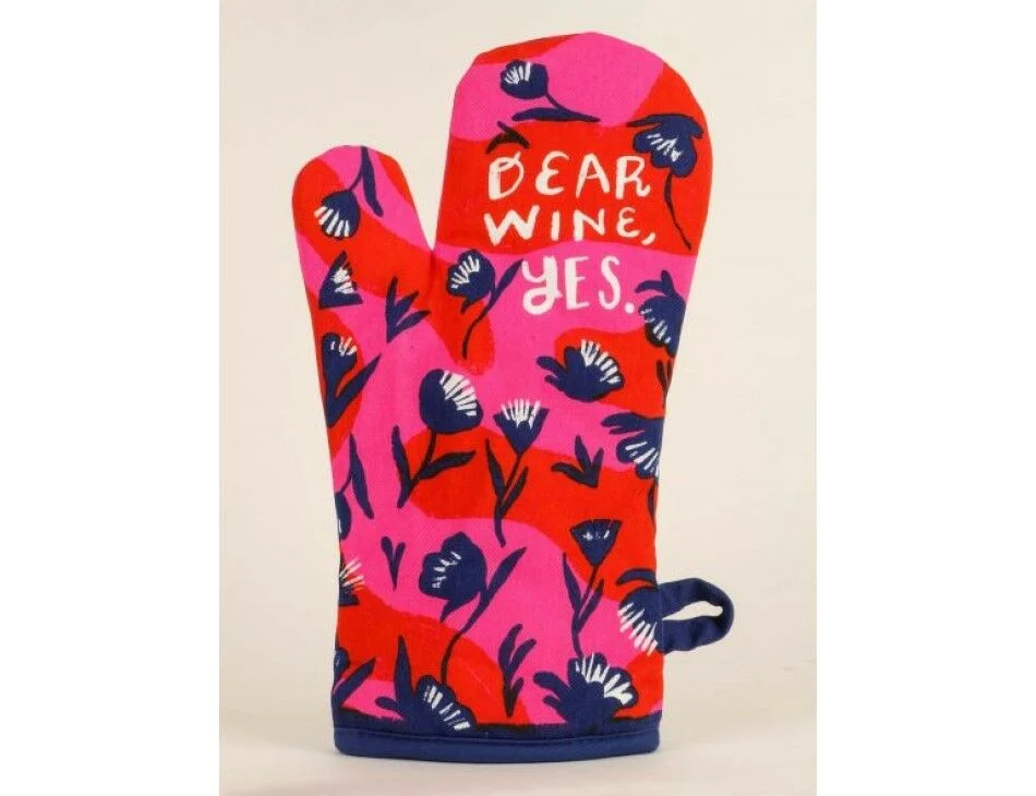 Dear Wine Yes Oven Mitt