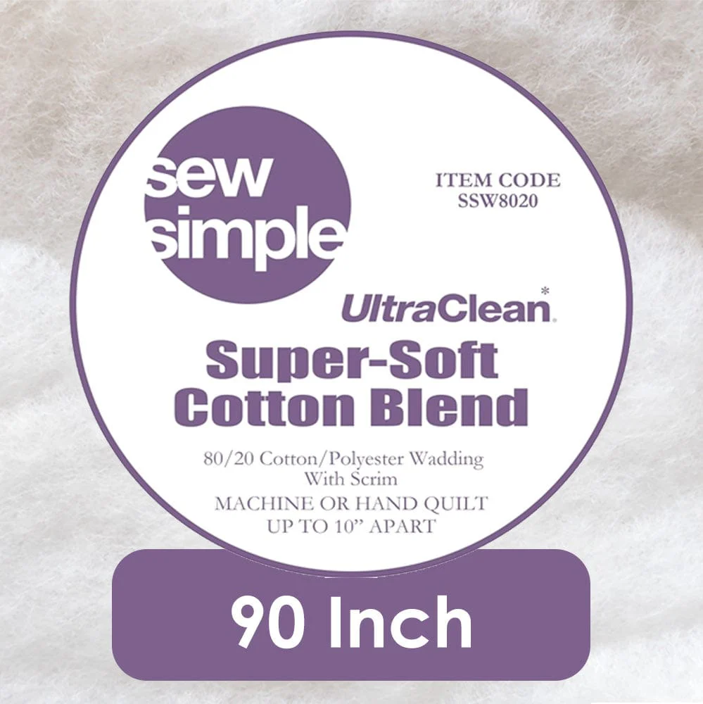 Super Soft Wadding 80% Cotton 20% Polyester 90 Inch Wide