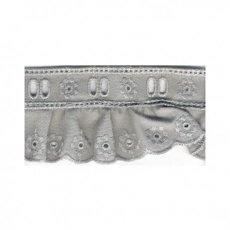 Edge Trim - Gathered Eyelet, 35mm