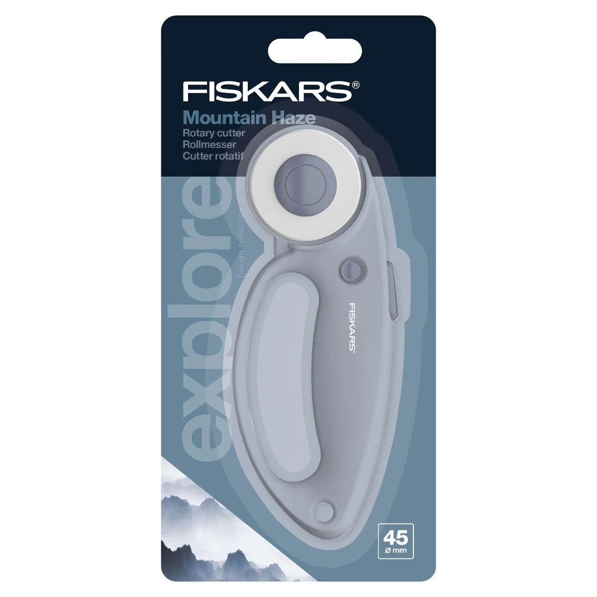 Fiskars Mountain Haze Straight Rotary Cutter 45mm