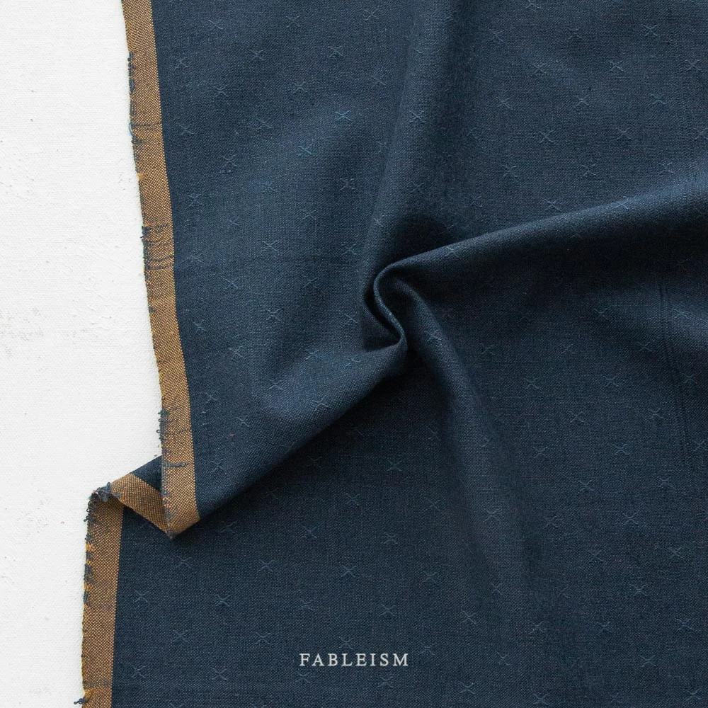 Cotton Woven - Sprout Woven in Midnight