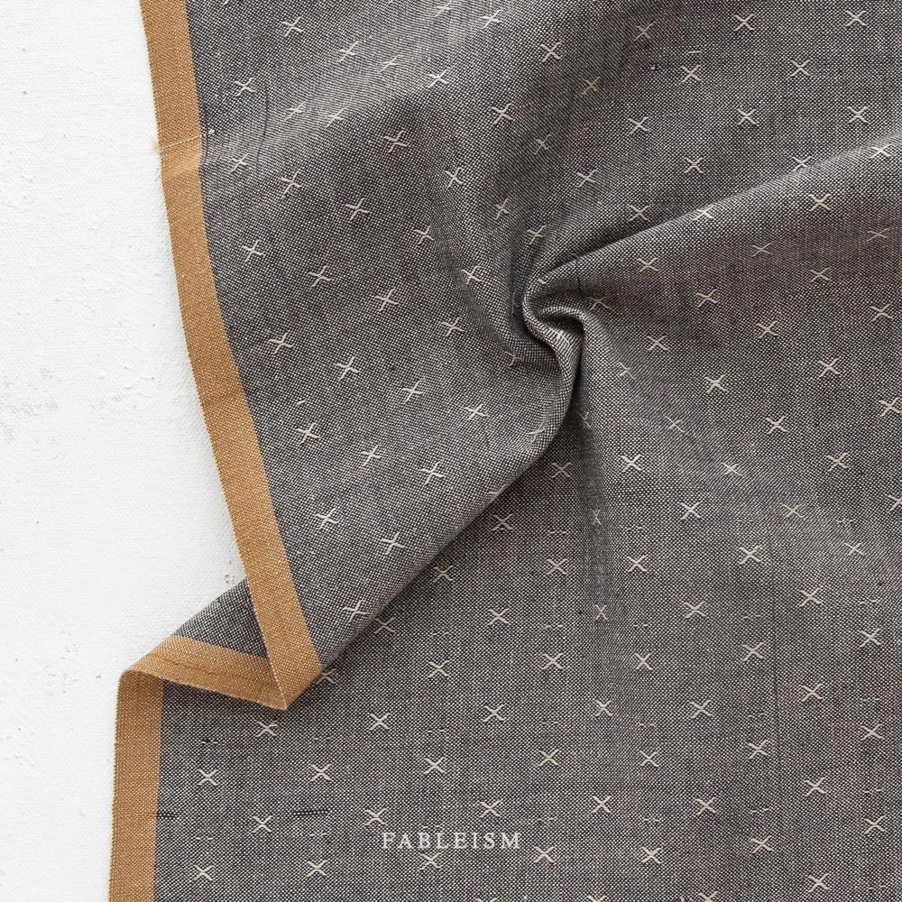 Cotton Woven - Sprout Woven in Pepper