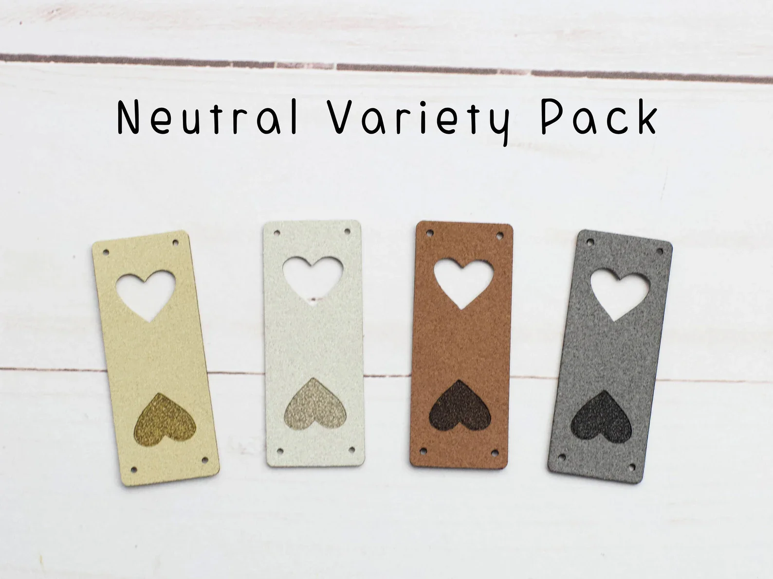 Fox & Pine Heart Fold Over Tags