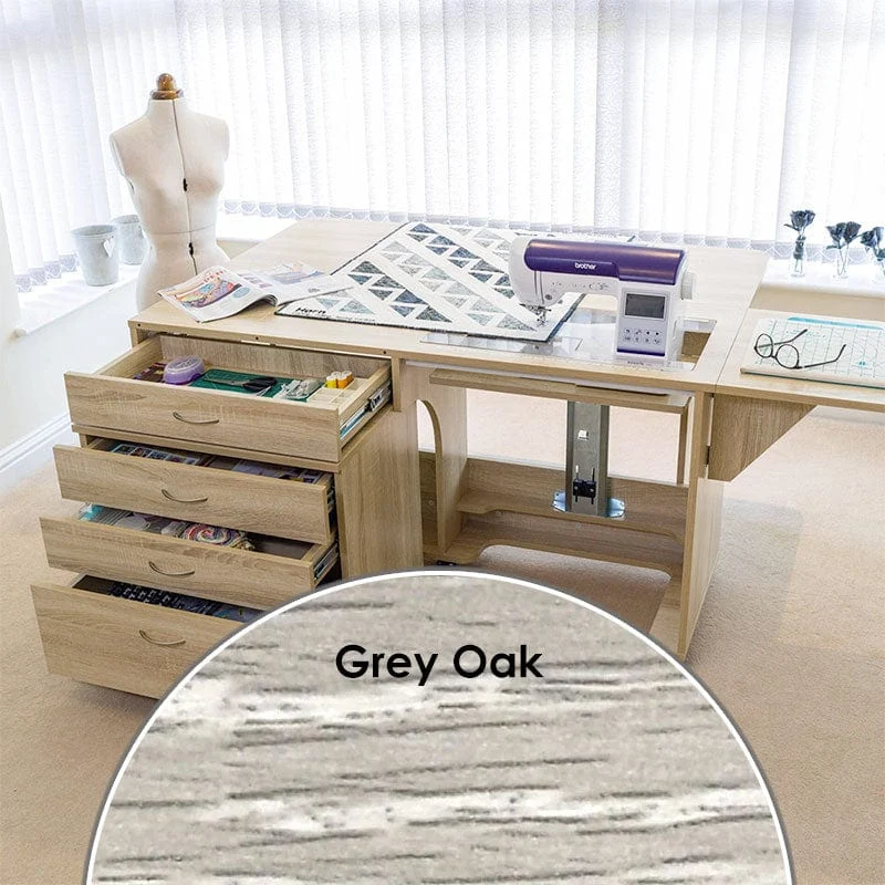 Horn Super Q Cabinet American Grey Oak