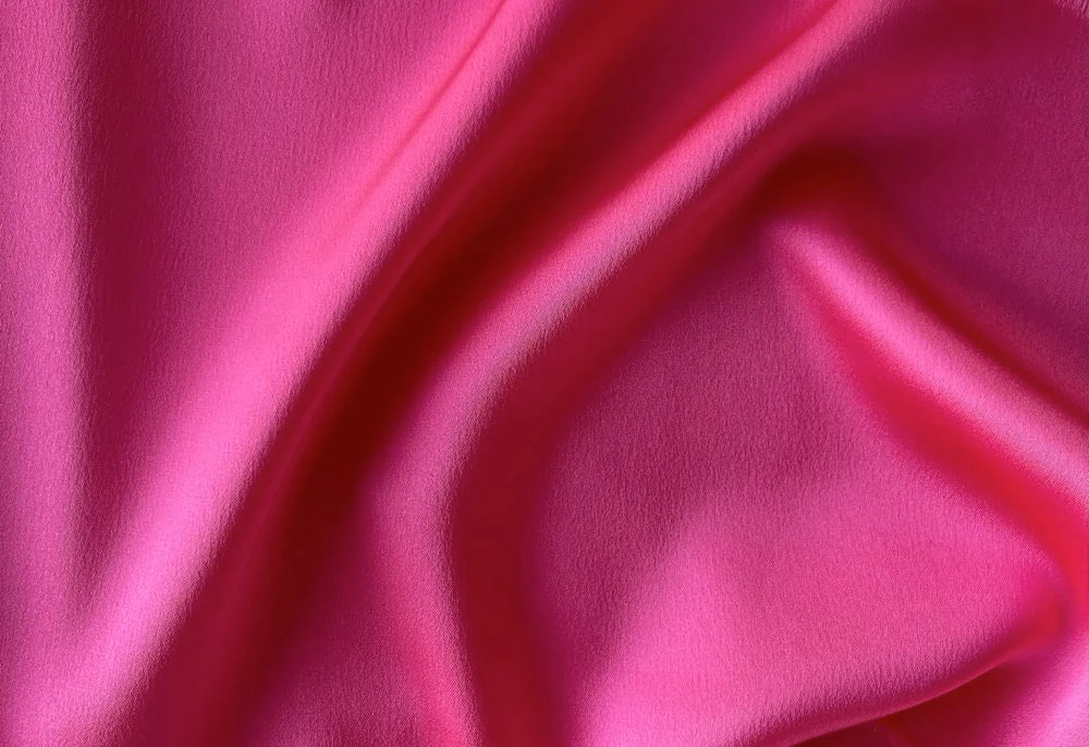 Alberta Ferretti Wild Flamingo Rayon Blend Crepe Back Satin (Made in Italy)