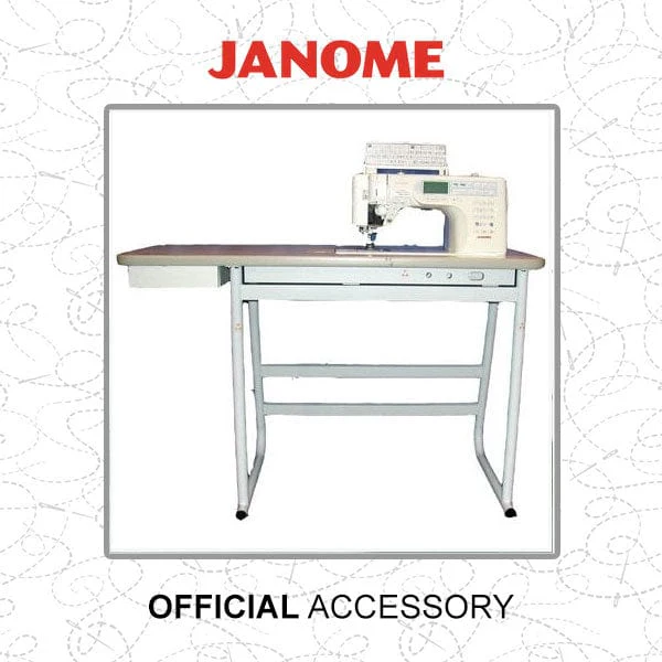 Janome White Table/Stand Unit Suitable for 1600p 6600p HD9