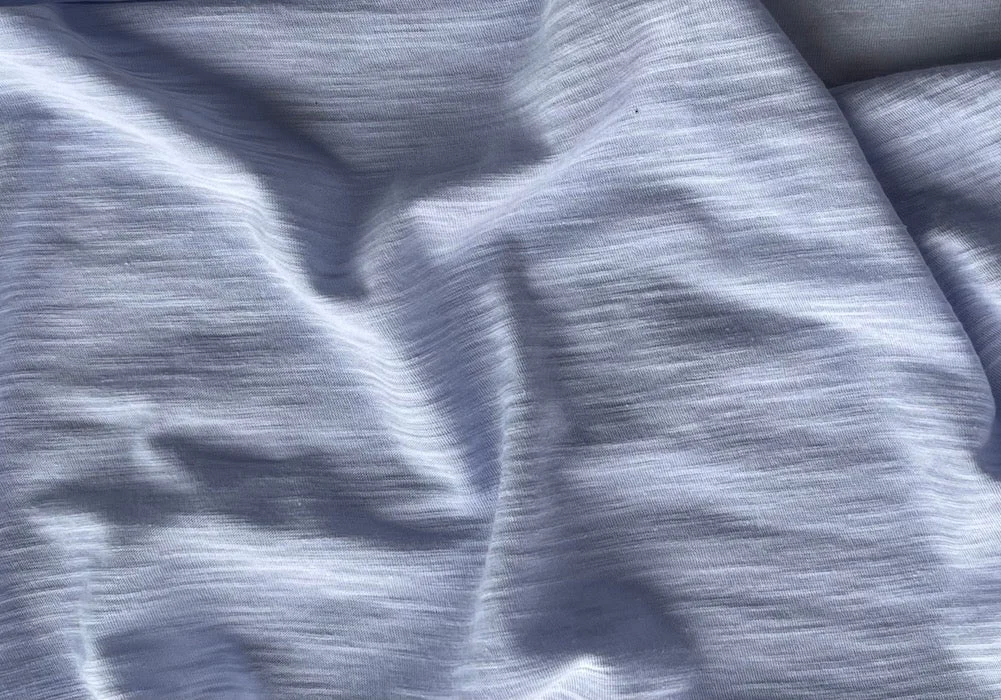 Semi-Sheer Pale Lavender Cotton Jersey Knit (Made in Japan)