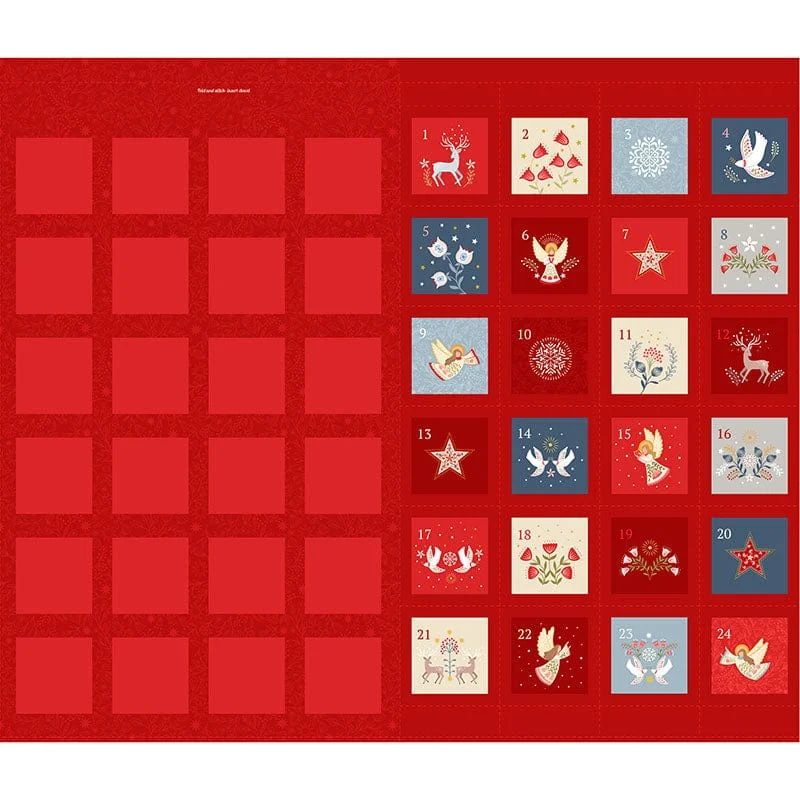 Lewis And Irene Peace And Joy Advent Fabric Panel C105