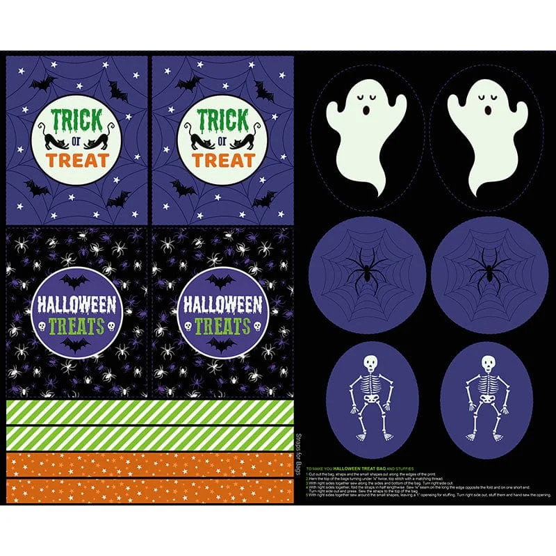 Lewis & Irene Haunted House Treat Bags Panel A598-2