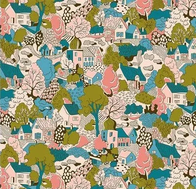 London Parks Heath View A – 100% Quilting Cotton Fabric by the Yard