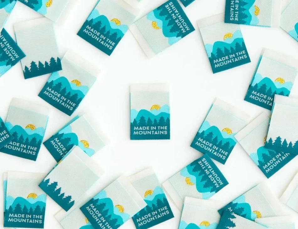 Made In the Mountains Sewing Labels
