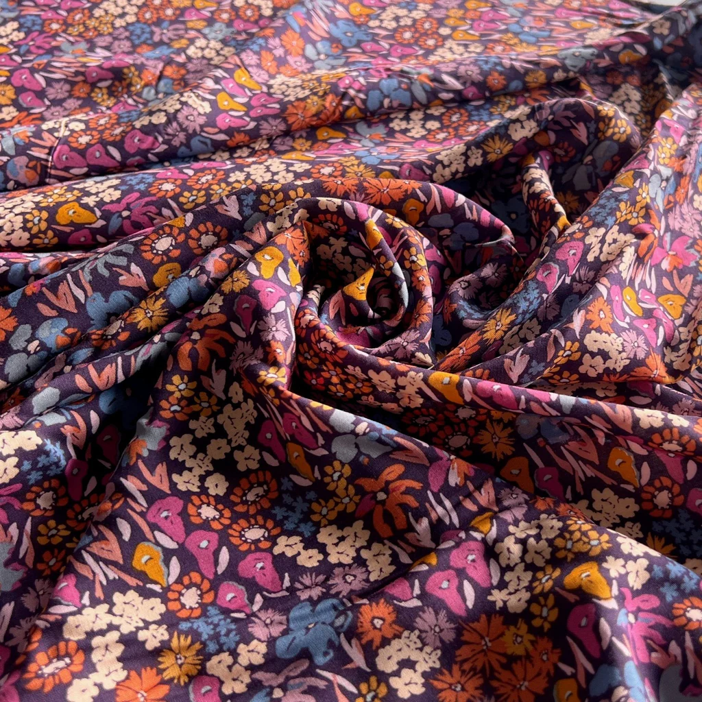 Remnant - Meadow Dusk Ditzy Floral Rayon - 1.69yd